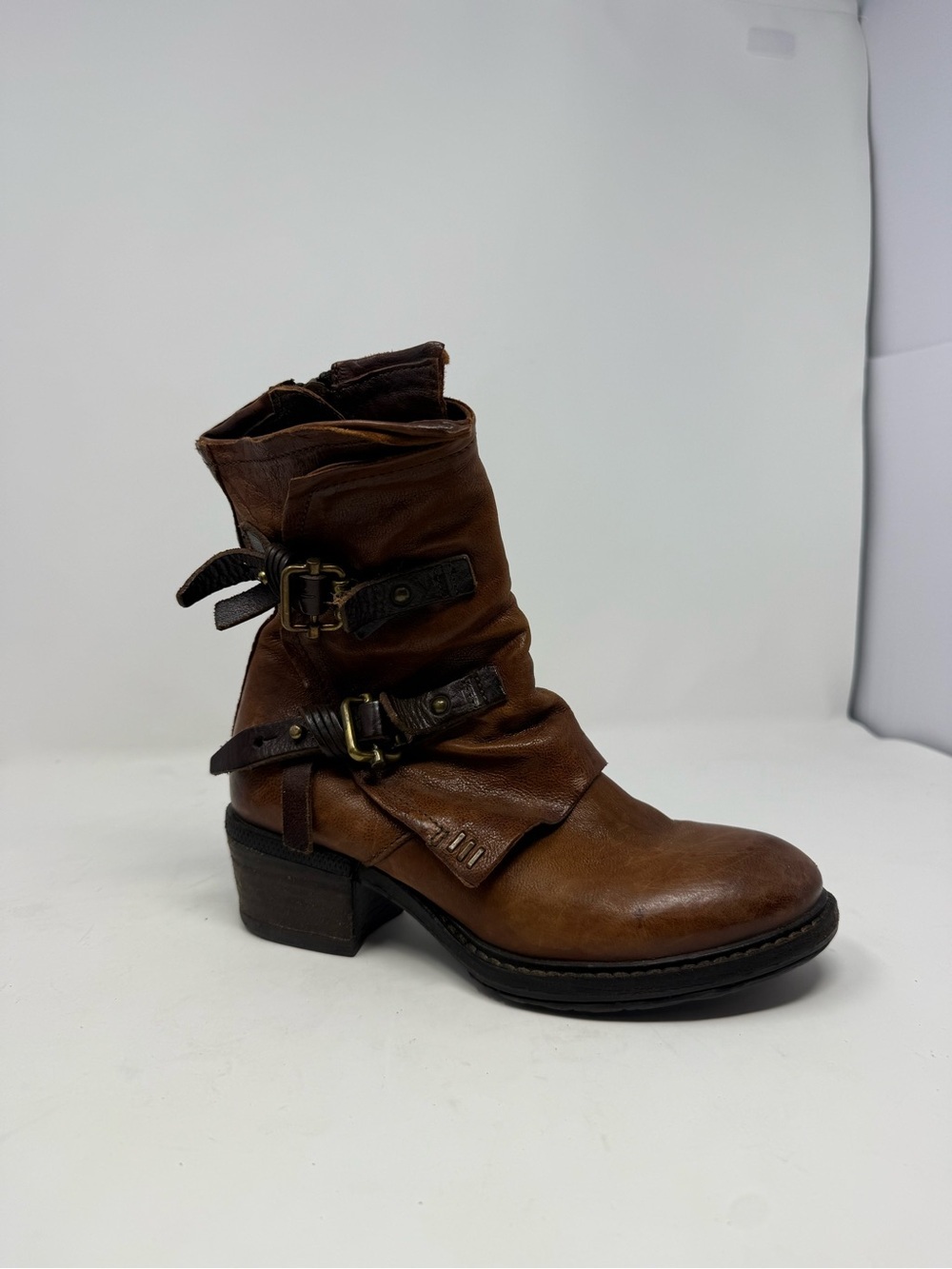 A.S. 98 Chilly Daino Tan Boot Size 6.5